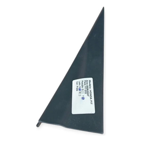 Moldura Porta Traseira Direita Honda Fit 1.4 2003 2008 Preto