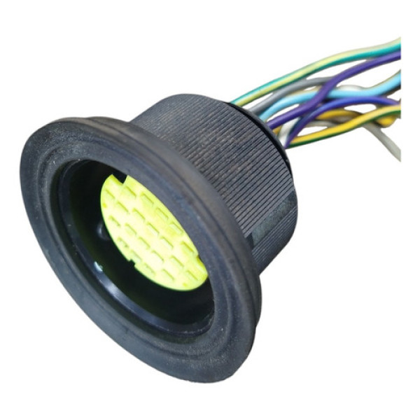 Conector Coifa Passa Fio Chicote Porta Vw Parati Gol G2 G3