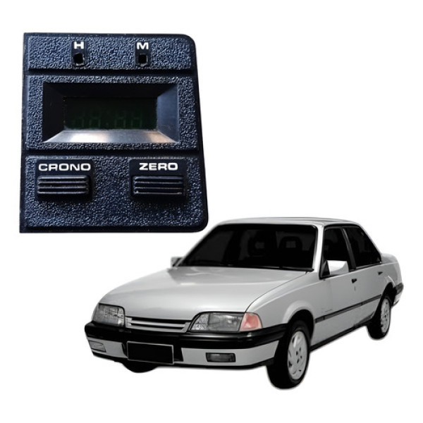 Relogio Digital Gm Monza Kadett Opala Caravan 1987 1998 Preto