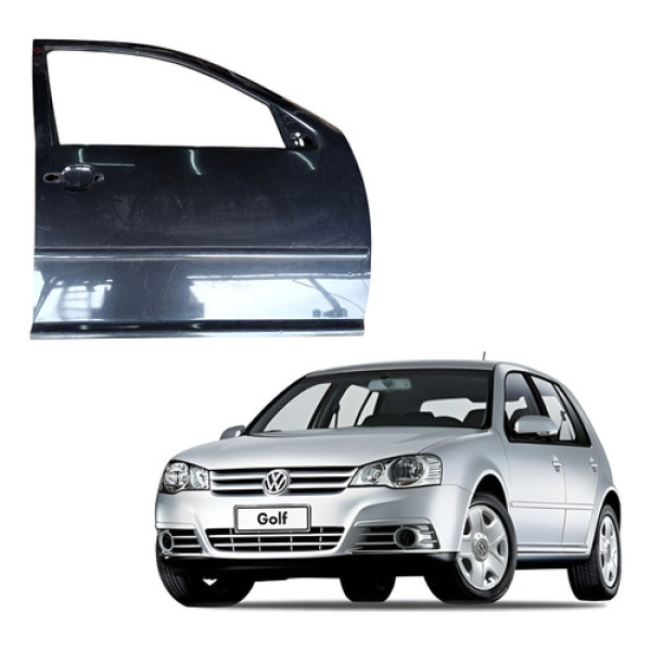 Porta Dianteira Direira Vw Golf 1999 2013 Dianteira Direita Preto