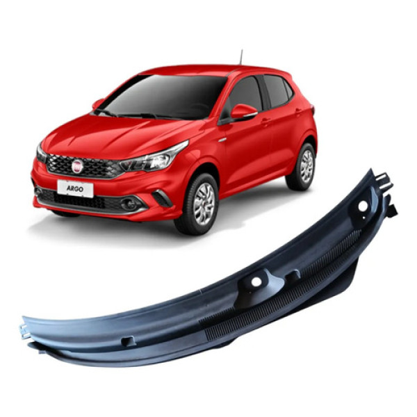 Grade Churrasqueira Parabrisa Fiat Argo Cronos 2018 2023 Preto