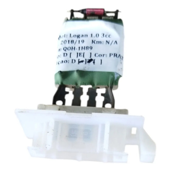 Resistência Caixa Ventilação Ar Renault Sandero 2018 2019