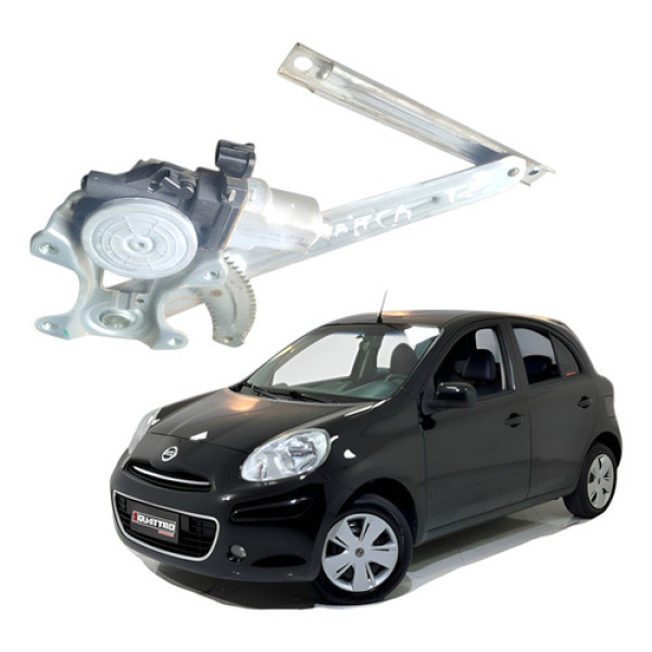 Maquina Vidro Eletrica Traseira Esquerda Nissan March 2014