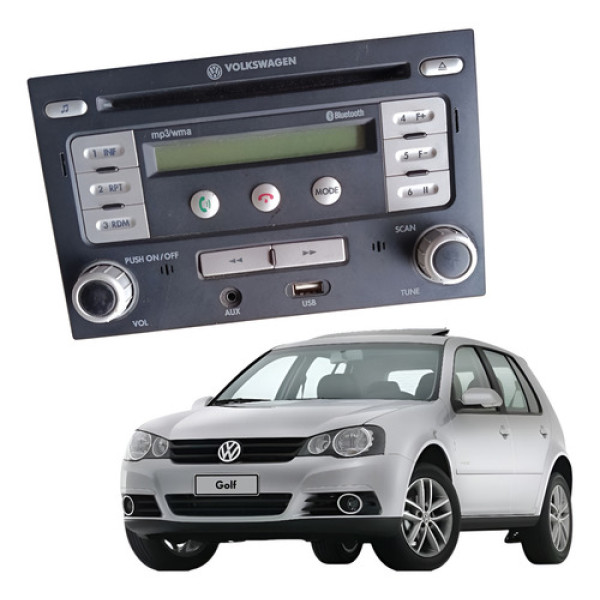 Radio 2din C/bluetooth Vw Golf Bora Fox Polo 2004 2014