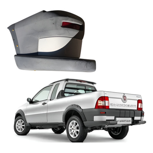 Ponteira Parachoque Traseira Esquerda Fiat Strada  2008 2012