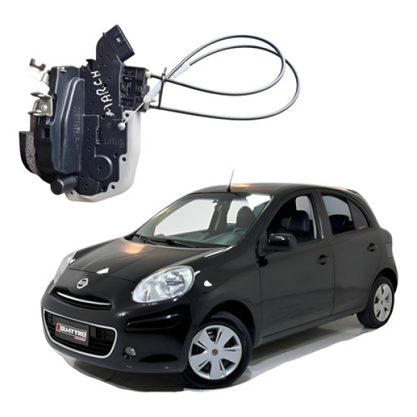 Fechadura Porta Traseira Esquerda Nissan March 2012 2017