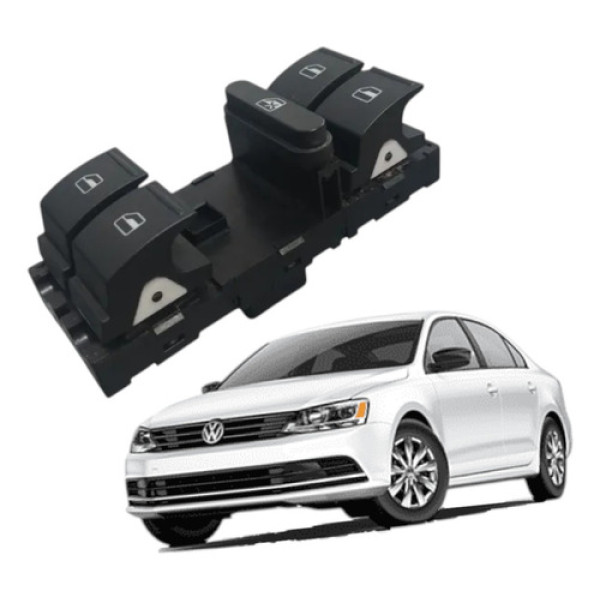 Comando Vidro Elétrico Diant Esq Vw Jetta 2011 2016