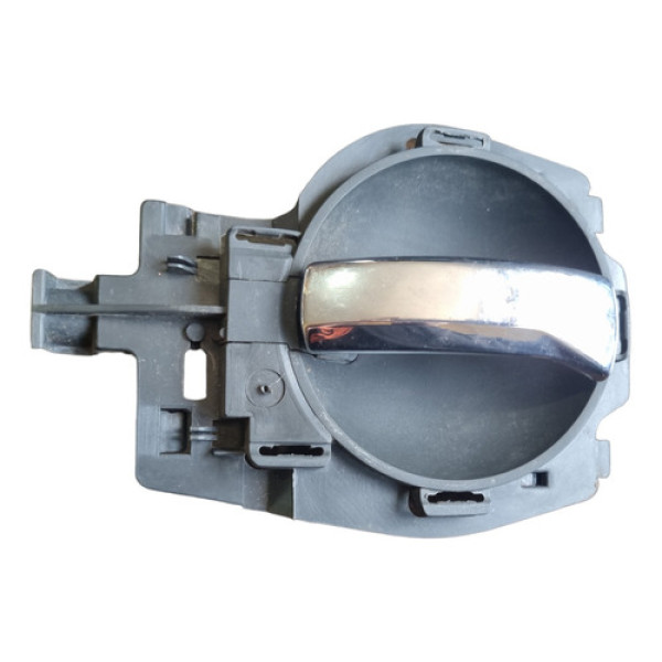 Maçaneta Interna Cromada Portq Ld Citroen C3 2004 A 2012 Cromado Dianteira