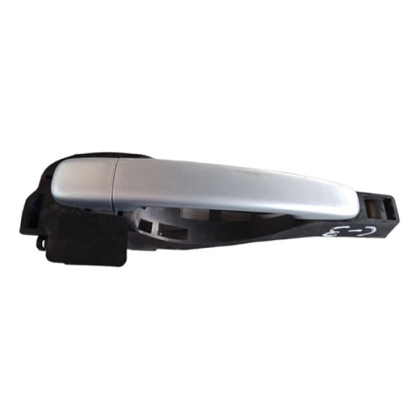 Maçaneta Externa Traseira Esquerda Citroen C3 2004 A 2012 Cinza Traseira