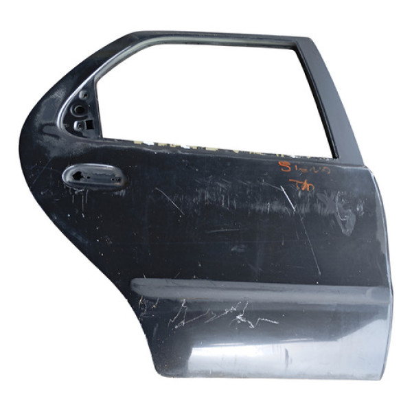 Porta Traseira Direita Fiat Siena Palio 2004 Dianteira Esquerda Preto