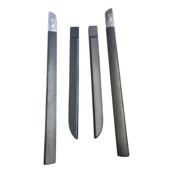 Jogo Frisos Externos Portas Renault Megane 16v 2006 2012 Preto