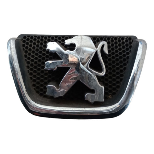 Emblema Grade Dianteira Peugeot 206 04/10 Preto