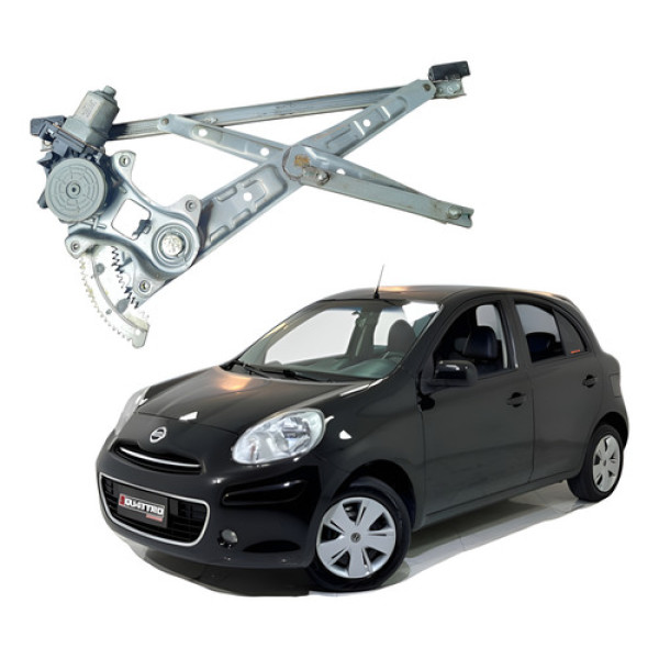 Máquina Vidro Eletrica Dianteira Direita Nissan March 2014