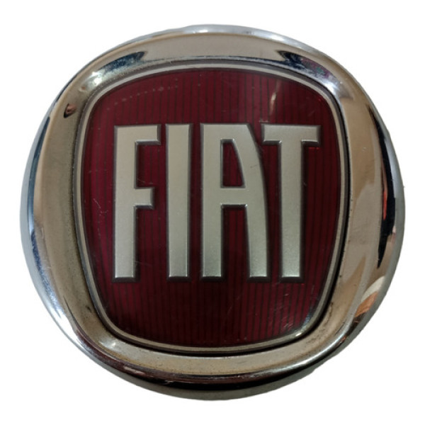 Emblema Tampa Traseira Fiat Palio Punto 08/12  Vermelho E Prata