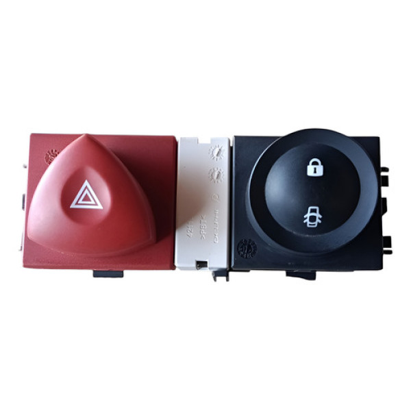 Botao Pisca Alerta Trava Renault Megane 2007 2013 C/detalhe