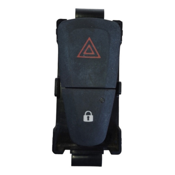 Botão Pisca Alerta Trava Renault Sandero Logan 2015/21 Preto
