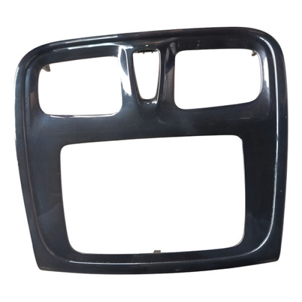 Moldura Central Black Piano Renault Sandero Logan 2017 2024