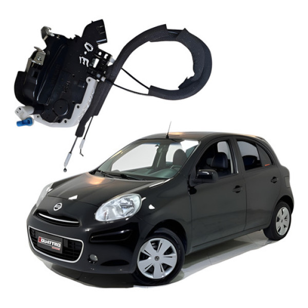 Fechadura Porta Dianteira Esquerda Nissan March 2012 2017