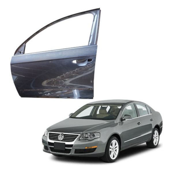 Porta Dianteira Esquerda Vw Passat B6 2006 2010 Dianteira Esquerdo Cinza