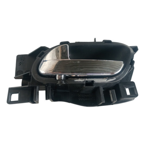 Maçaneta Interna Traseiro Esquerdo Citroen C3 2012 A 2016 Preto Traseira