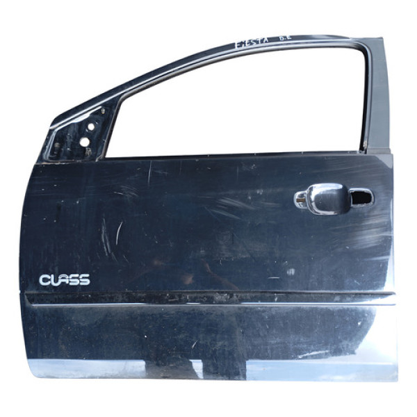 Porta Dianteira Esquerda Motorista Ford Fiesta Detalhe Dianteira Esquerda Preto