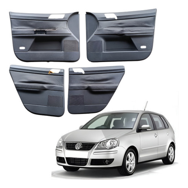Jogo Forro Portas Vw Polo Hatch 2003 2010