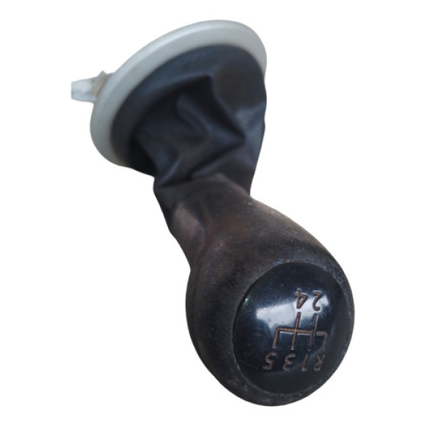 Manopla Coifa Cambio Vw Fox Gol Saveiro 2010/12 C/ Detalhe Preto