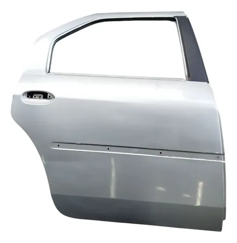 Porta Traseira Direita Renault Logan 2009 2012 C/detalhe Direito Prata