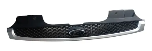 Grade Frontal Ford Fiesta 2003 2007 Preto Plástico